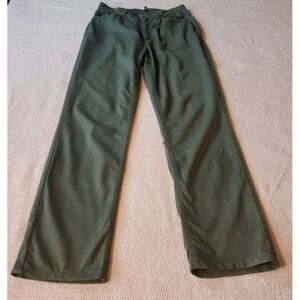 Escada Sport Women's Green Pants EU 38 Stretch Cotton Blend Straight Leg 29W29L